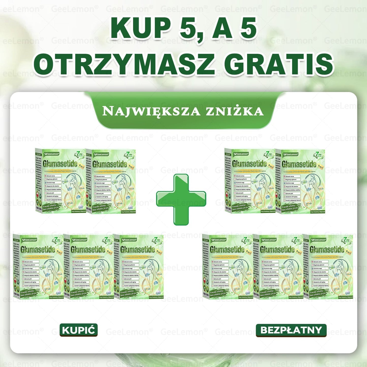 Oficjalny Skle 𝐆𝐞𝑒𝐿𝑒𝐦𝐨𝐧® 🥂 𝐆𝐥𝐮𝐦ase𝐭𝐢𝐝𝐞 𝟖 𝐰 𝟏 Smukły i Zdrowy Nano Plaster z Mikronakłuciami 🇵🇱(Tylko raz dziennie, widoczne zmiany już w 7 dni)✅ Na otyłość, wiotką skórę, cukrzycę, bezdech senny, problemy ze stawami i wiele więcej