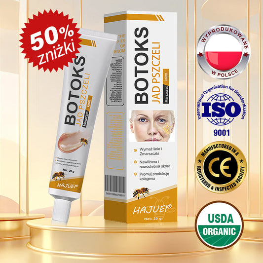 Ostatni dzień promocji: 50% zniżki - 🍯 HAJUEI® Botox Krem Przeciwzmarszczkowy z Jadłem Pszczelim