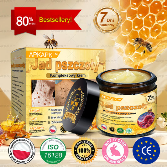 ΑPΚΑPK™ Jad Pszczoły Kompleksowy Krem🥇pomaga w leczeniu problemów skórnych, takich jak: zmarszczki, blizny, plamy pigmentacyjne, rozstępy, trądzik, łuszczyca, egzema, zmiany skórne, podrażnienia, stany zapalne i inne problemy skórne🔥