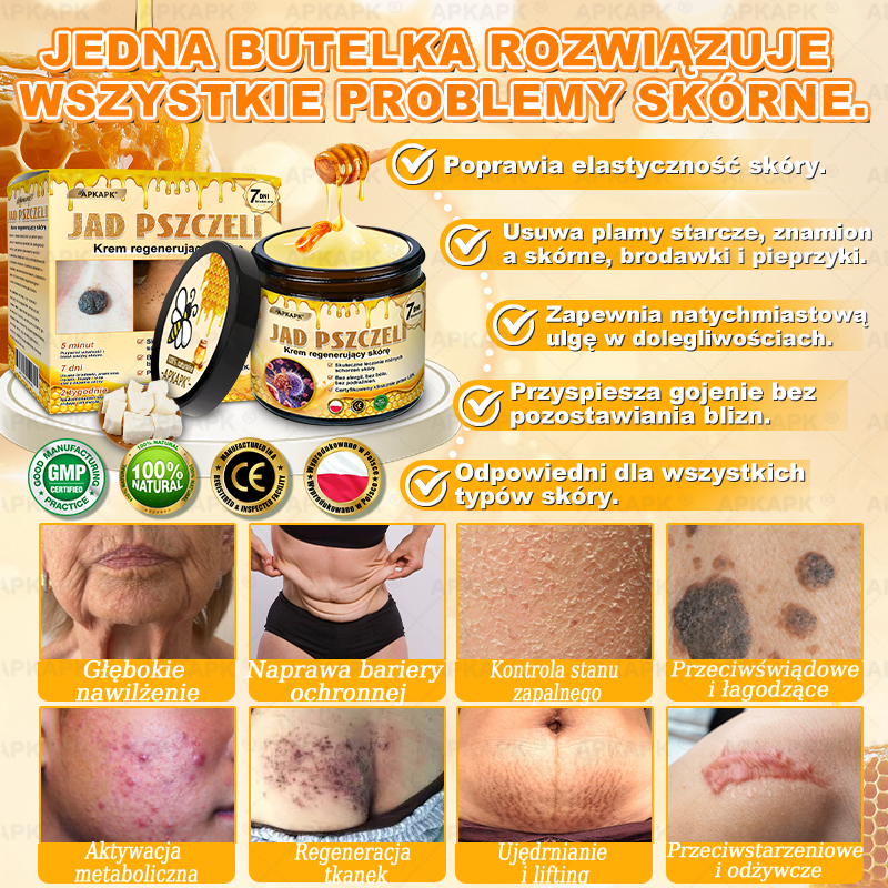 👧 𝖠𝖯𝖪𝖠𝖯𝖪® krem regenerujący skórę z jadem pszczelim