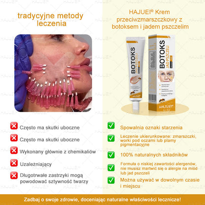 Ostatni dzień promocji: 50% zniżki - 🍯 HAJUEI® Botox Krem Przeciwzmarszczkowy z Jadłem Pszczelim
