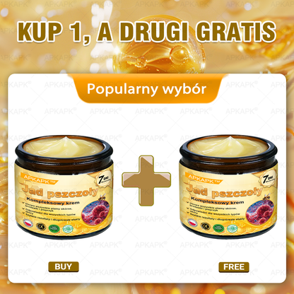𝖠𝖯𝖪𝖠𝖯𝖪® 🐝𝗕𝗲𝗲 𝗩𝗲𝗻𝗼𝗺 𝗞𝗿𝗲𝗺 𝗻𝗮 𝗼𝗯𝗻𝗼𝘄𝗲𝗻𝗶𝗲 𝗸𝗼𝘇𝗵𝘆🐝pomaga w leczeniu problemów skórnych, takich jak: zmarszczki, blizny, plamy pigmentacyjne, rozstępy, trądzik, łuszczyca, egzema, zmiany skórne, podrażnienia, stany zapalne i inne problemy skórne