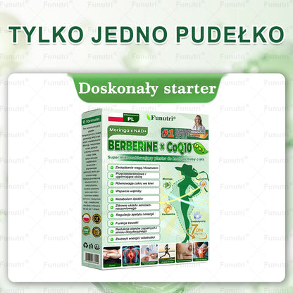 Oficjalny Sklep🥂Funutri® 10 w 1 metaboliczny wyszczuplający plaster z nanomikroigłami (Tylo raz dziennie – widoczne zmiany już w 7 dni) Wsparcie przy otyłości, cukrzycy, bezdechu sennym, problemach ze stawami i nie tylko