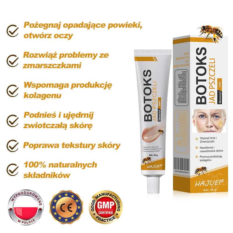 Ostatni dzień promocji: 50% zniżki - 🍯 HAJUEI® Botox Krem Przeciwzmarszczkowy z Jadłem Pszczelim