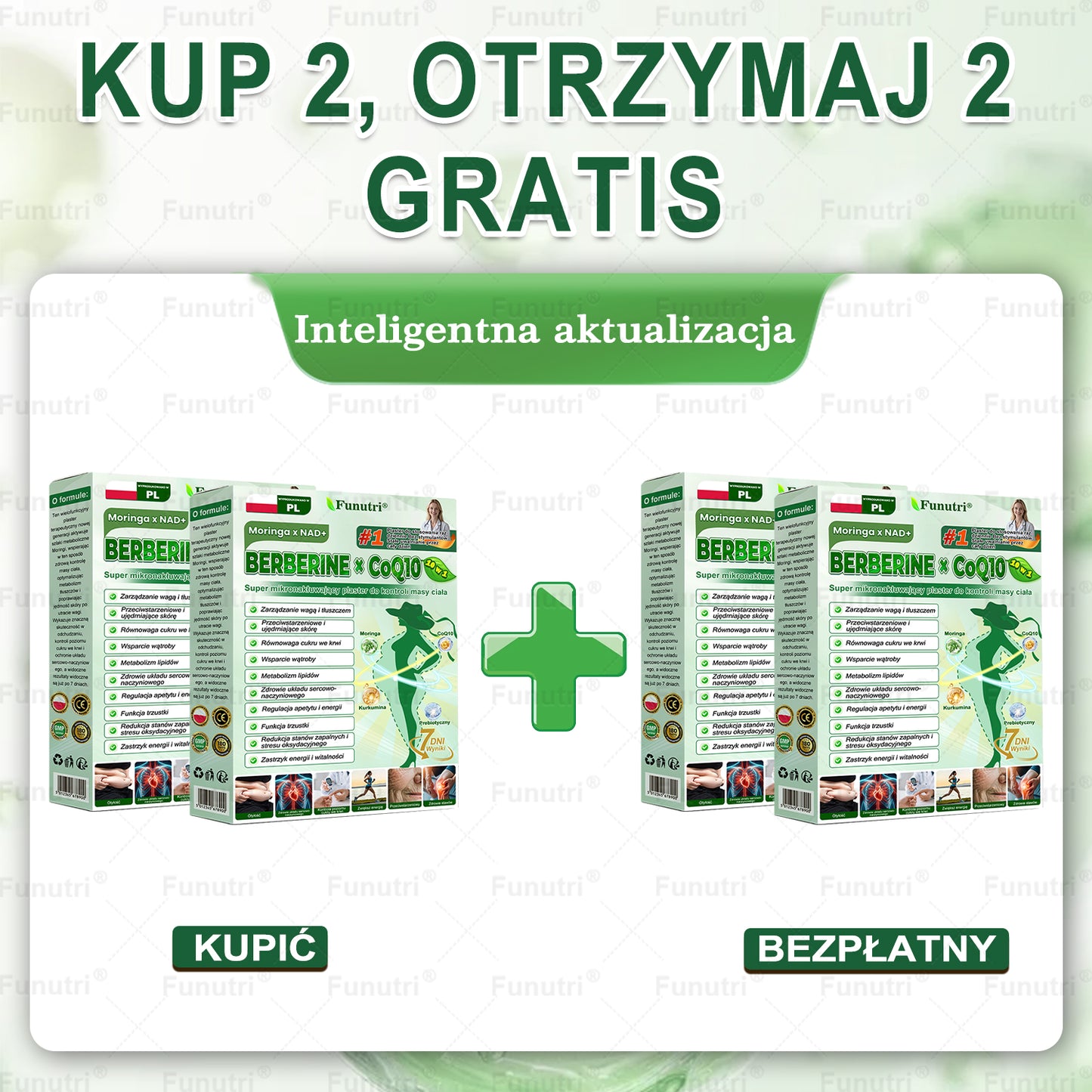 Oficjalny Sklep🥂Funutri® 10 w 1 metaboliczny wyszczuplający plaster z nanomikroigłami (Tylo raz dziennie – widoczne zmiany już w 7 dni) Wsparcie przy otyłości, cukrzycy, bezdechu sennym, problemach ze stawami i nie tylko